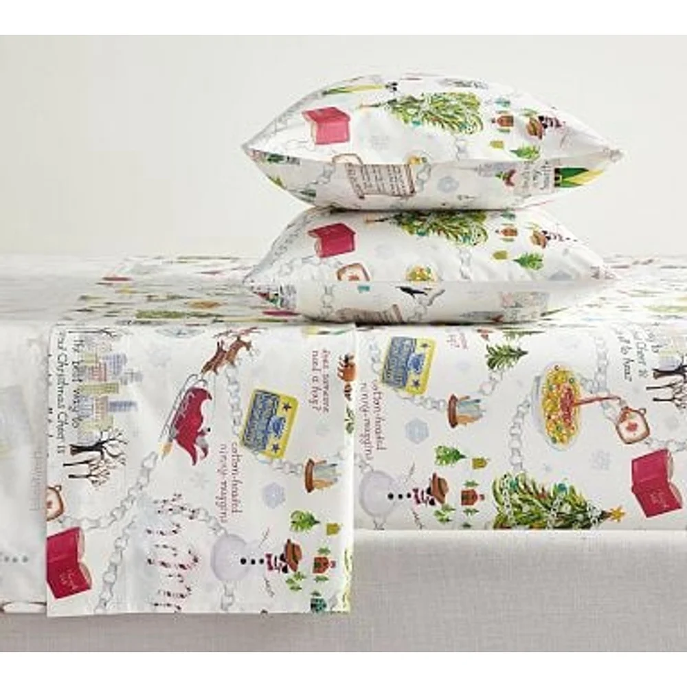New Pottery Barn Elf™ Percale Queen Sheet Set